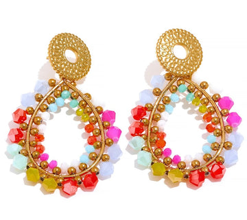 Lydia color blocks earrings