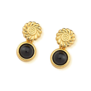 Jasper earrings Black Agate