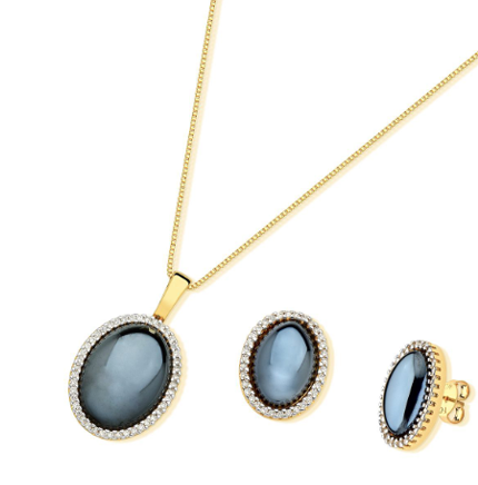 Abigail earring and necklace set